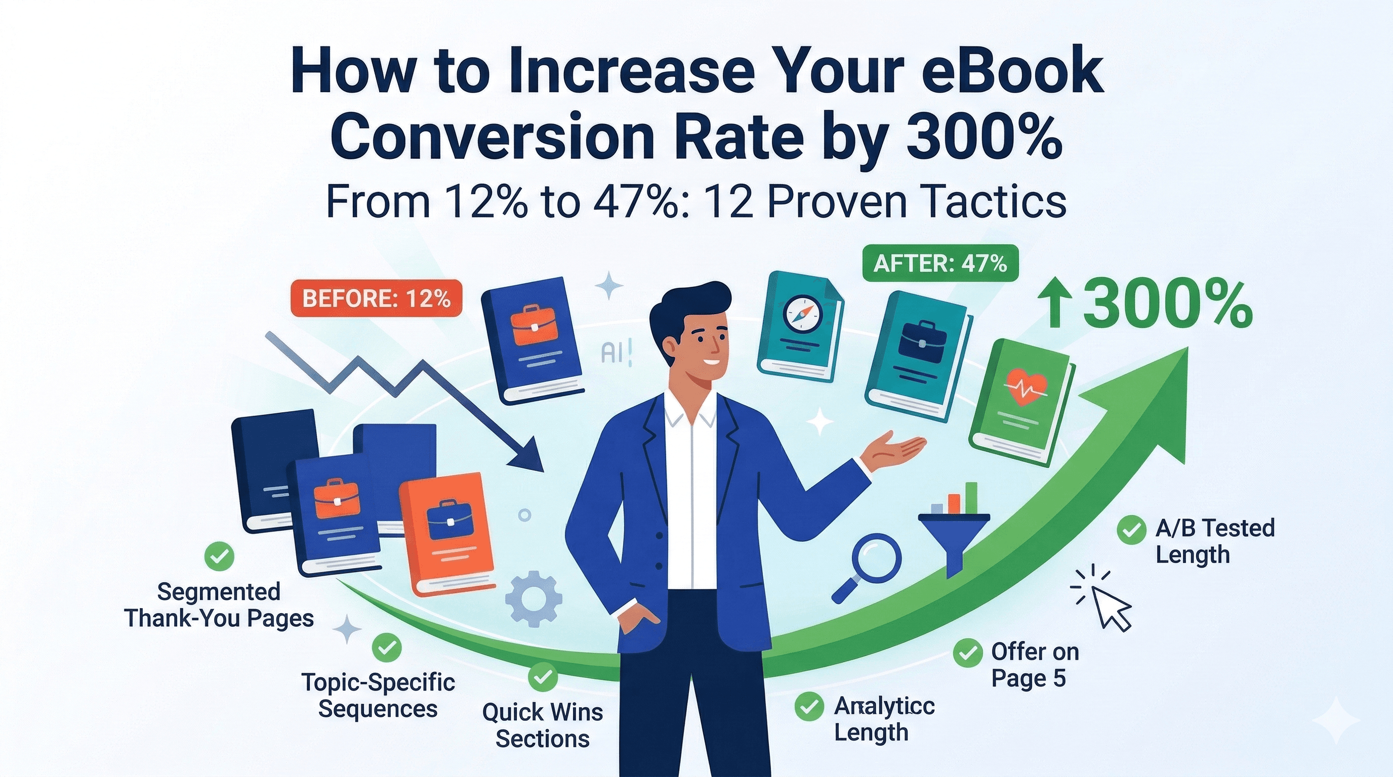 How to Increase Your eBook Conversion Rate by 300%: 12 Proven Tactics